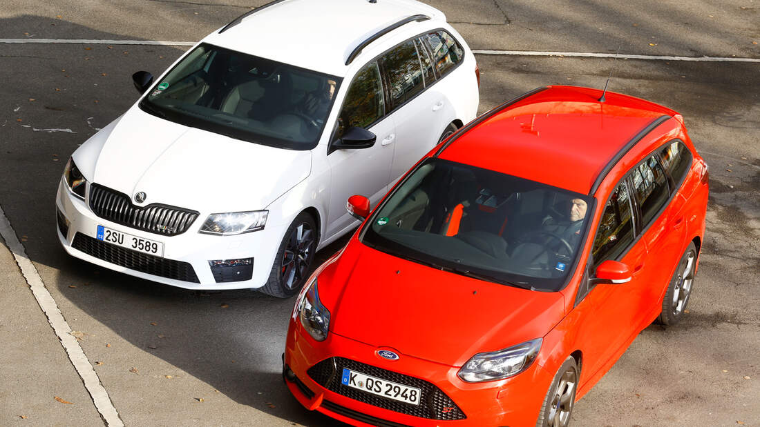 Ford Focus ST Turnier Vs Skoda Octavia RS Im Vergleichstest Auto