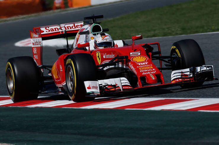 Sebastian Vettel - Ferrari - GP Spanien 2016 - Barcelona - F1 - Freitag - 13.5.2016
