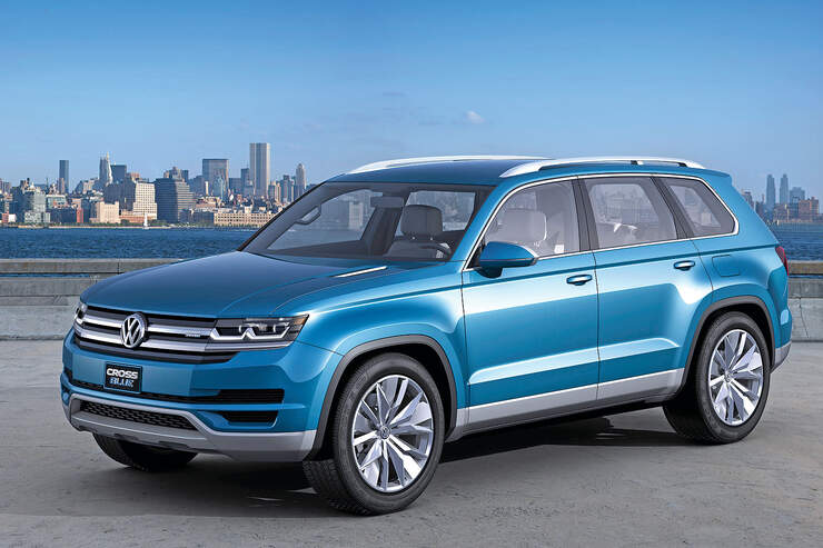 cross blue die einen möglichen vw tiguan xl vorwegnehmen soll foto vw ...