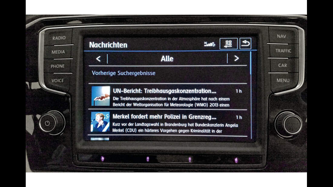 Infotainment Im Vw Passat Mehr Als Navigation Und Musik Auto Motor