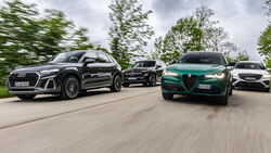  Audi q5 45 TFSI quattro, Alfa Romeo Stelvio 2.0 T Q4, Mercedes GLC 300 4Matic, Genesis GV70 2.5 T AWD, VT, ams1224