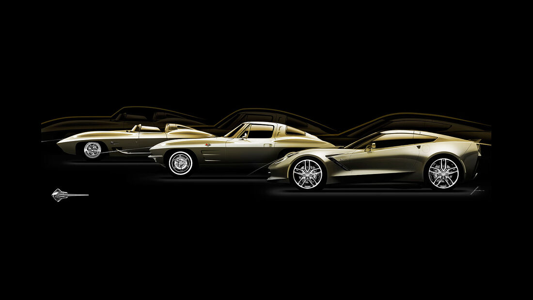 01/2013 Chevrolet Corvette, drei Generationen