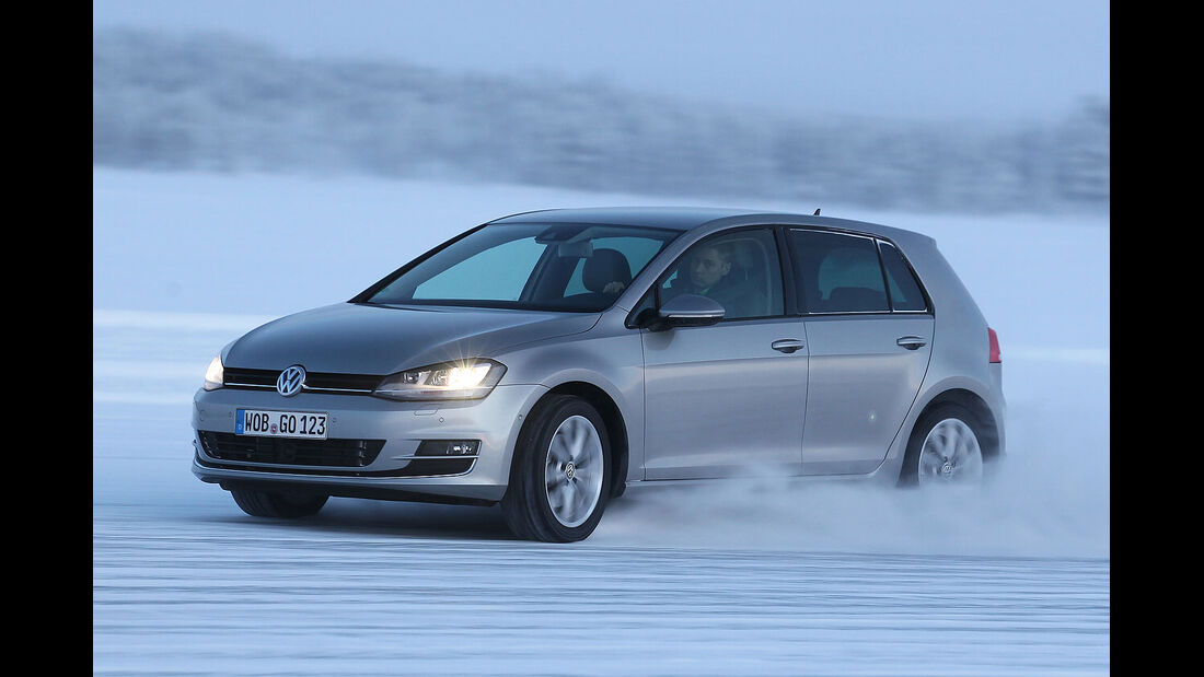01/2013 VW Golf Abnahmefahrten Polarkreis, Golf 4Motion