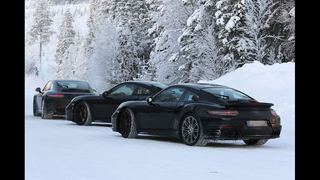 01/2014, Erlkönig Porsche 911 Wintertest