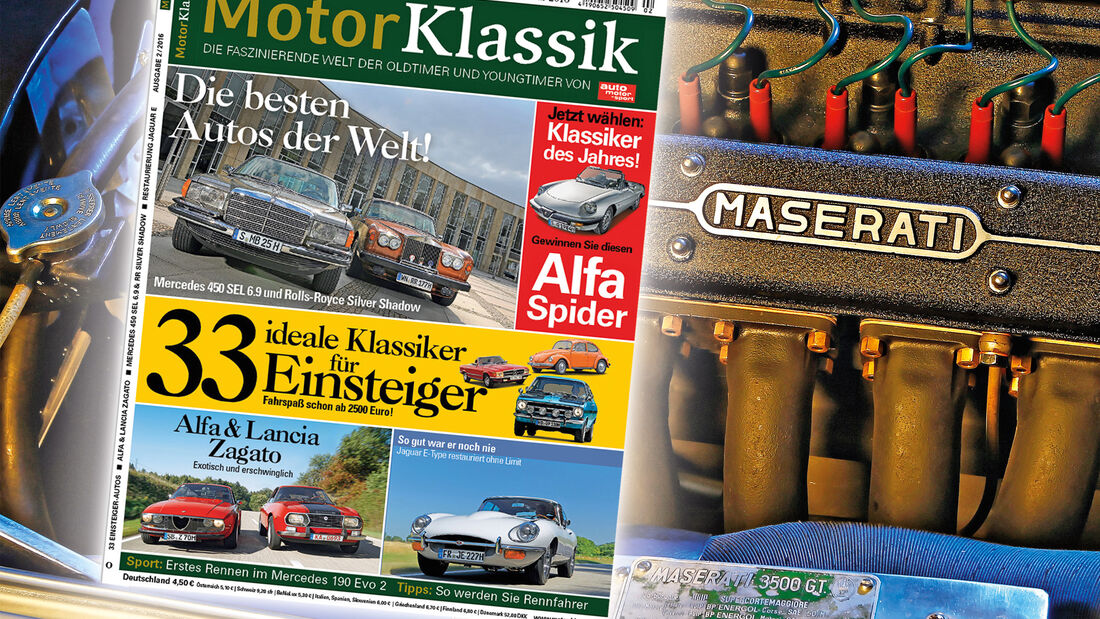 01/2016 - Motor Klassik, Heftvorschau, Heft 02/2016 mokla