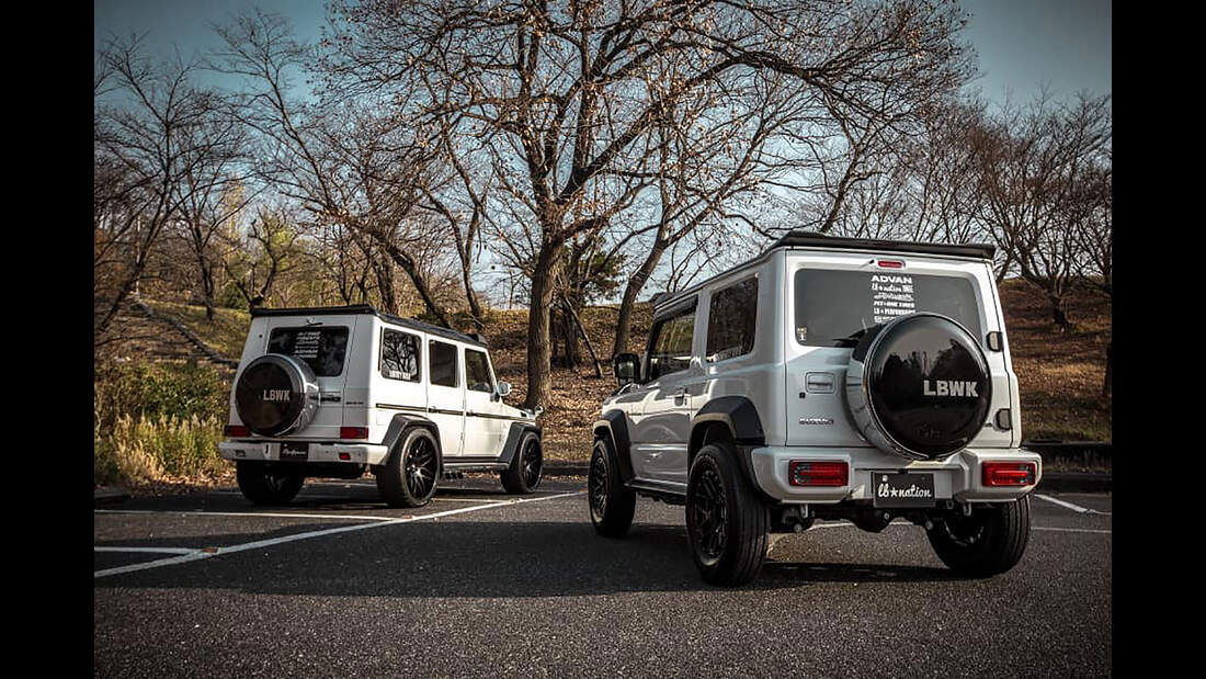 Suzuki Jimny Tuning Monster Truck und GKlasseKopie AUTO MOTOR UND SPORT