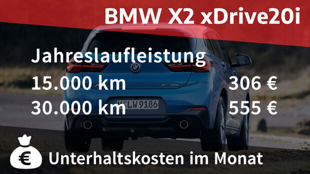 01/2022, Kosten und Realverbrauch BMW X2 xDrive20i M Sport