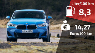 01/2022, Kosten und Realverbrauch BMW X2 xDrive20i M Sport