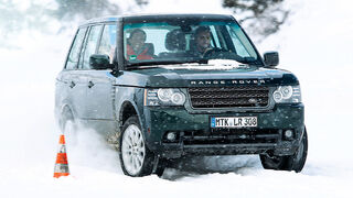 0111, ams 02/2011, Traktionsvergleich, Allradantrieb, Schnee, Range Rover