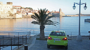 02/11 Mercedes F-Cell World Drive. 5.Etappe Perpignan - Barcelona, Mercedes B-Klasse, Brennstoffzelle