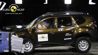 02/2011, EuroNCAP, Crashtest, Dacia Duster, Frontcrash