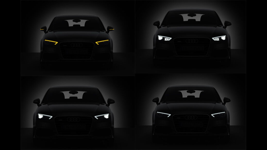 02/2012 Audi A3 , LED-Licht vorne