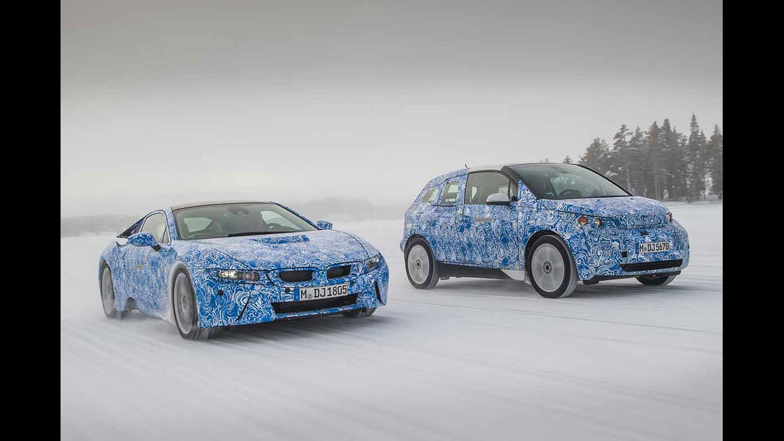03/2013, BMW i3 und BMW i8 Prototypen Fahrbericht, Schnee Eis