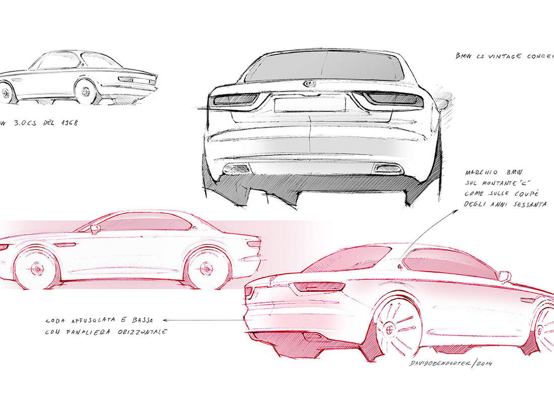 BMW CS Vintage Concept 68er BMW CS neu interpretiert auto motor und