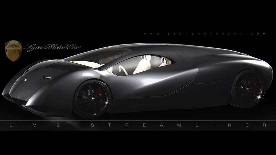 Lyons Motor Car LM2 Streamliner in New York USHypercar mit 1.700 PS