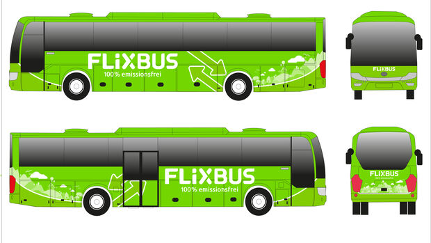03/2018, Flixbus Elektrobus Skizze