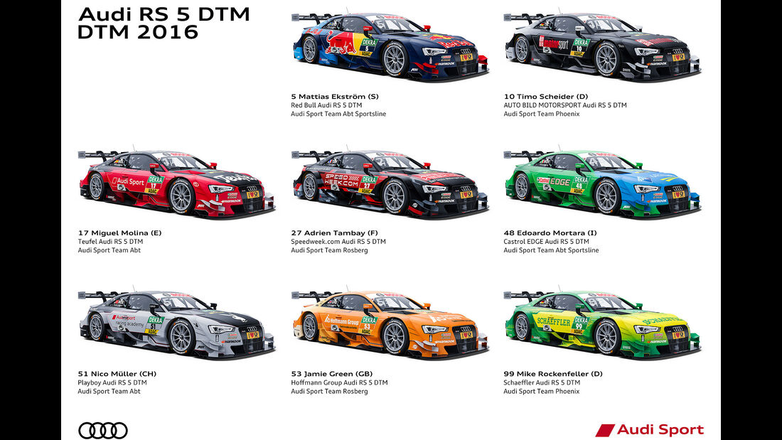 04/2016 Audi RS 5 DTM 2016 Audi DTM Rennwagen