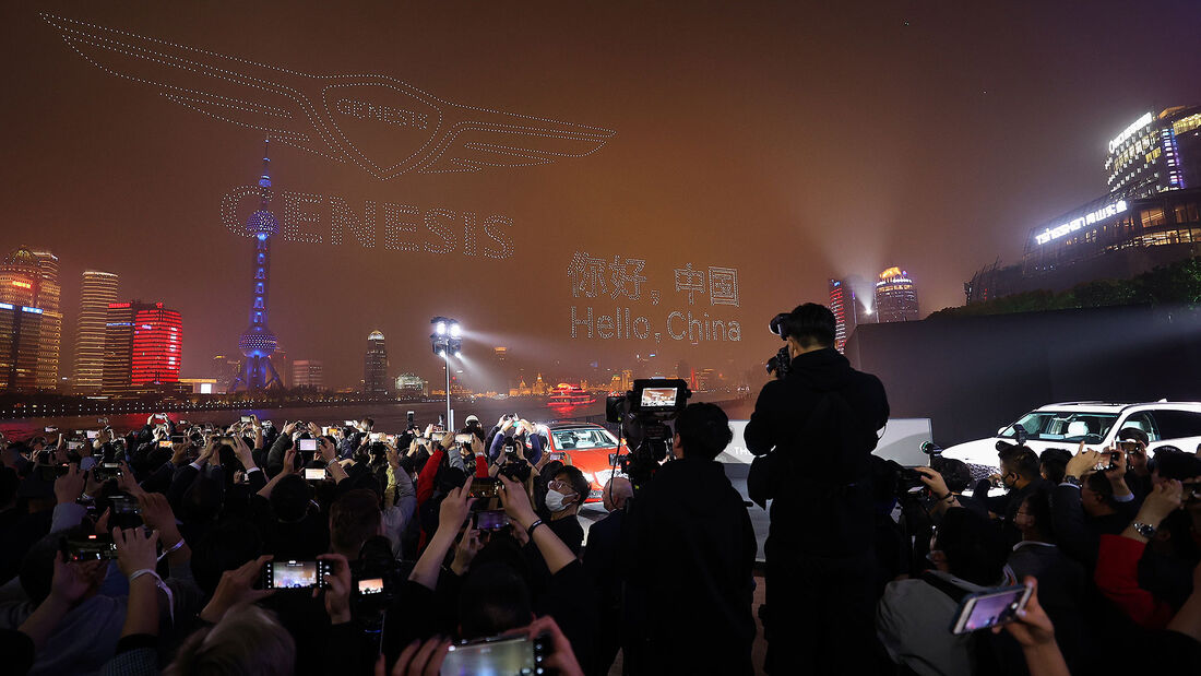 04/2021, Genesis Launch China Drohnenshow