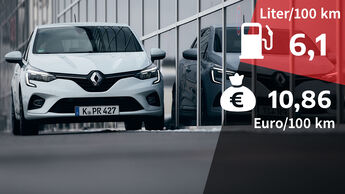 04/2021, Kosten und Realverbrauch Renault Clio E-Tech 140 Intens