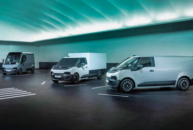 Estafette, Goelette und Trafic als Elektro-Nutzfahrzeuge
