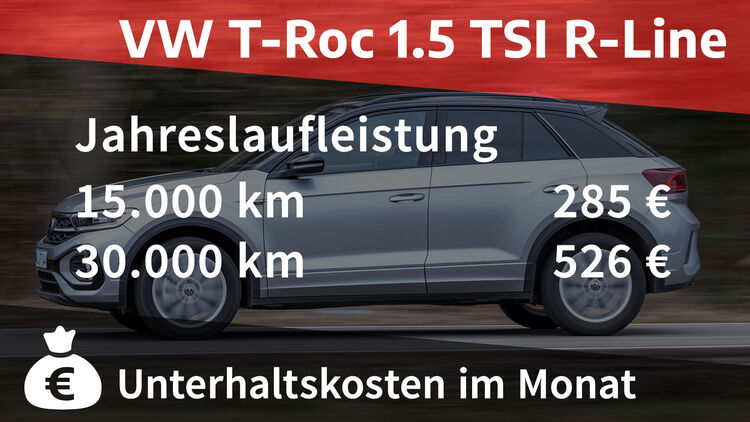 Kosten und Realverbrauch: VW T-Roc 1.5 TSI R-Line (Technische Daten) - AUTO  MOTOR UND SPORT
