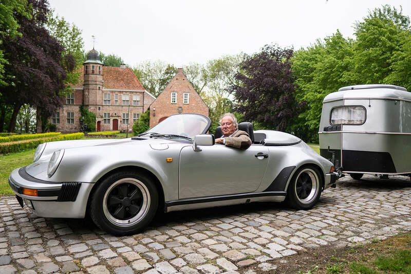 06/2019, Porsche 911 Speedster G-Modell mit Hymer Eriba Puck