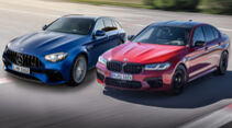 06/2020, BMW M5 und Mercedes-AMG E 63 Facelift Teaser