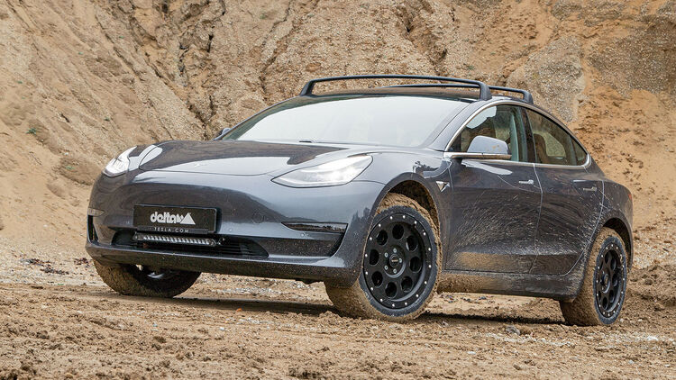 Tesla Tuning Von Delta 4x4 Model 3 Wird Zum Offroader Auto Motor Und Sport