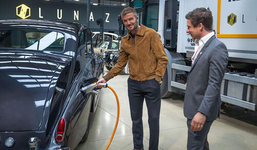 06/2021, David Beckham Investor Lunaz Design