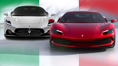 06/2021, Kaltvergleich Ferrari 296 GTB vs. Maserati MC20
