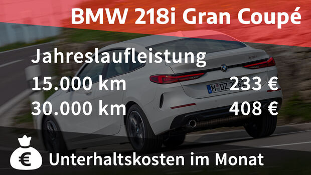 07/2020, BMW 218i Gran Coupe Kosten Realverbrauch 