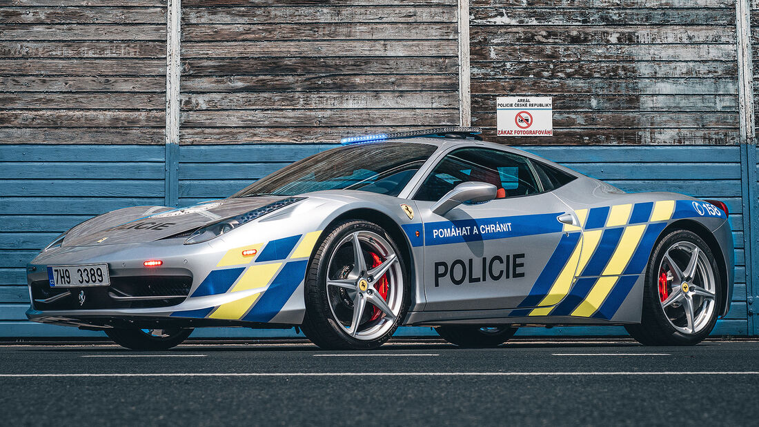 07/2022, Ferrari 458 Italia Polizeiauto in Tschechien