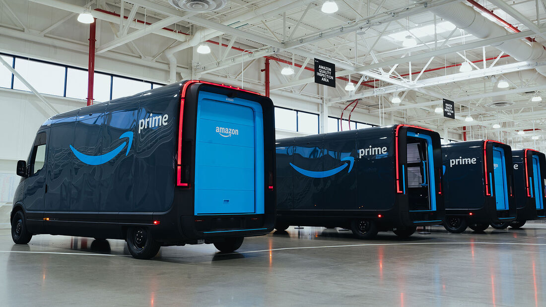 Rivian EDV700 Electric Delivery Van Rechtzeitiger AmazonStart AUTO