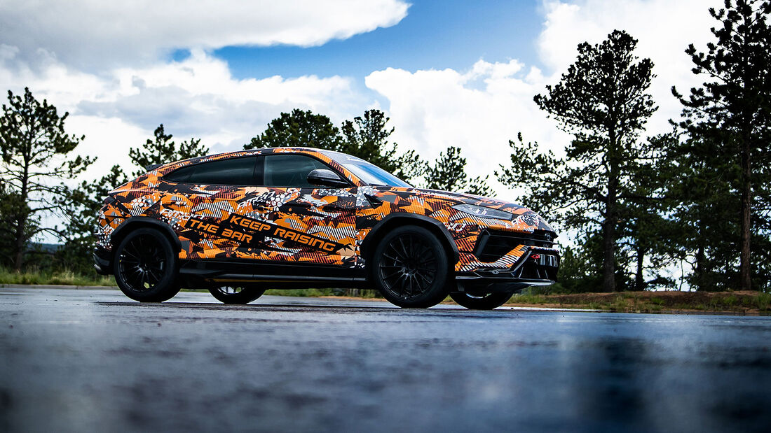 08/2022, Lamborghini Urus Facelift Erlkönig Pikes Peak Rekord