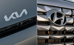 08/2022, Logos Kia EV6 und Hyundai Palisade