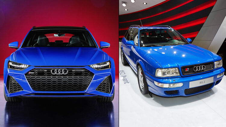 Audi Rs 6 Avant Rs Tribute Edition Blau Wie Der Originale Rs2 Avant Auto Motor Und Sport