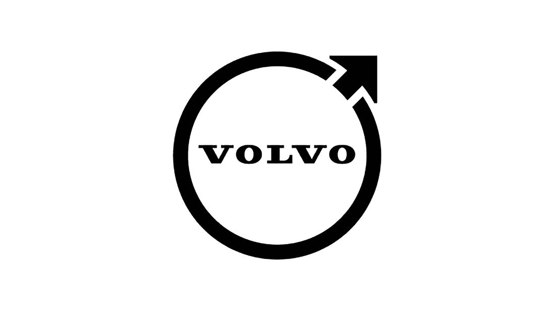 09/2021, Volvo Logo neu 2D schwarz weiß