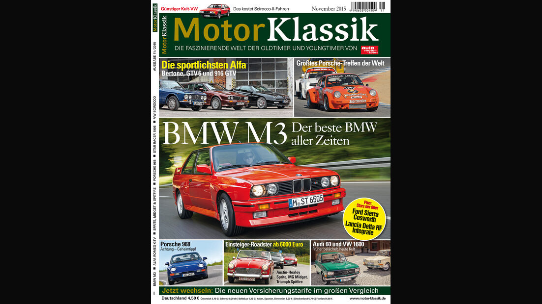 10/2015 - Motor Klassik 11/2015, Heftinhalt, mokla1015