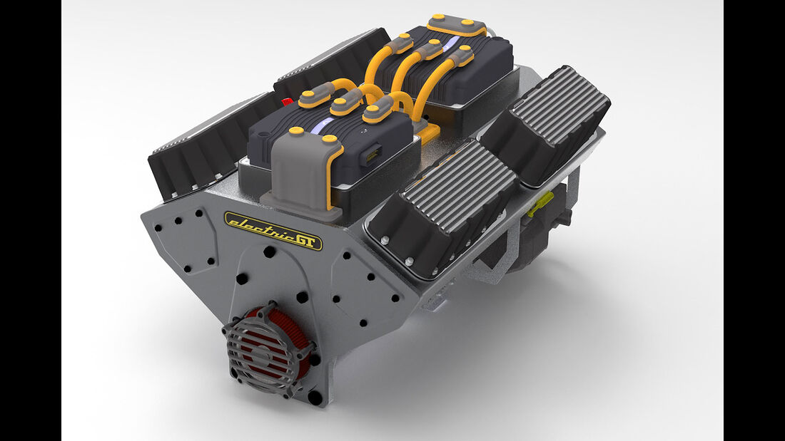 10/2019, Elektromotor in V8-Form von Electric GT