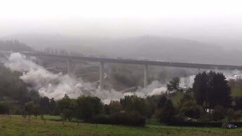 10/2020, Sprengung Alte Talbrücke Eisern bei Siegen