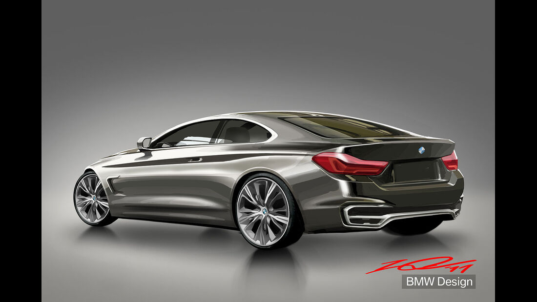 12/2012 BMW Concept 4er Coupé, Design-Sketch