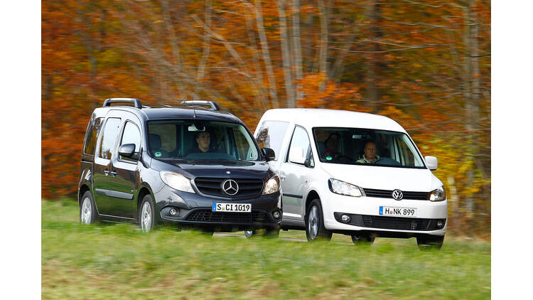 Mercedes Citan Gegen Vw Caddy Im Vergleichstest Auto Motor Und Sport