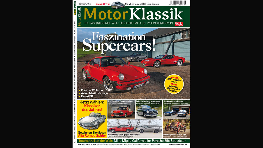 12/2015 - Motor Klassik, Heftvorschau, Heft 12/2015 mokla