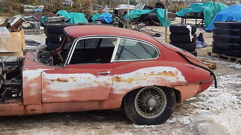 12/2019, Jaguar-Oldtimer Gewächshaus-Fund England