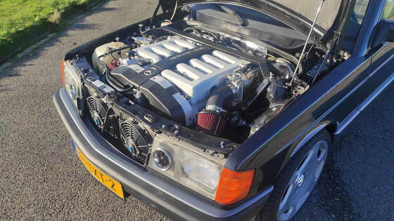 12/2020, Mercedes 190 mit V12-Motor