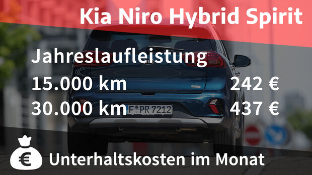 12/2021, Kosten und Realverbrauch Kia Niro Hybrid Spirit