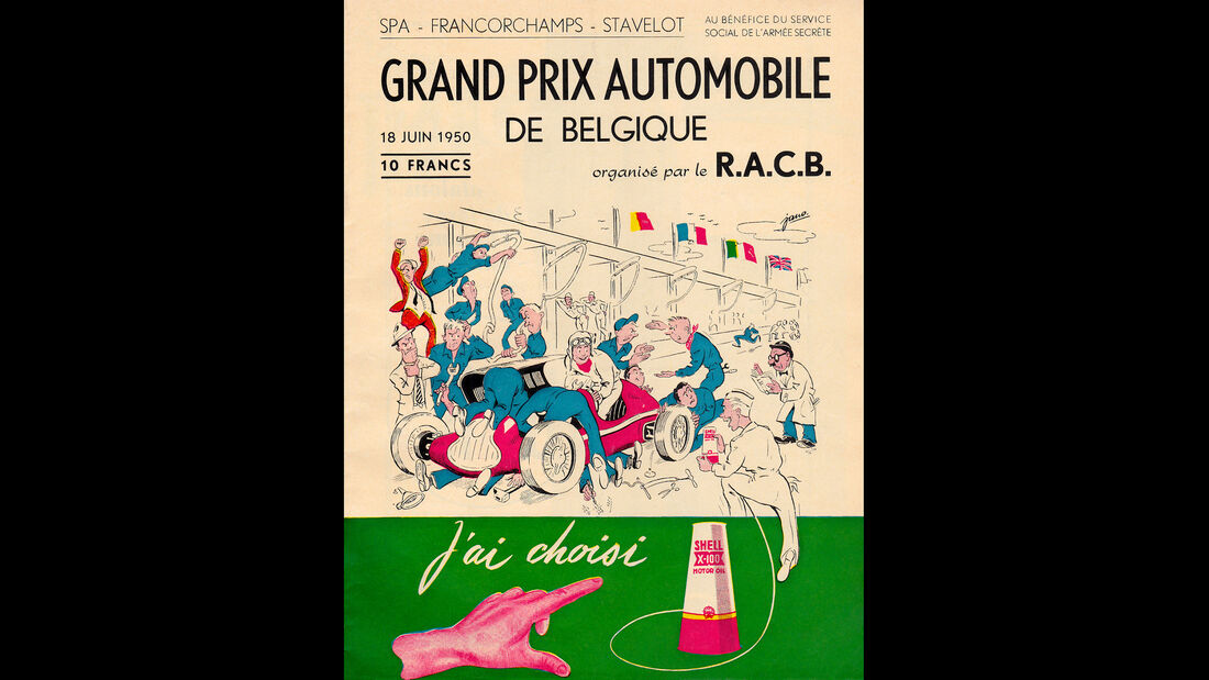 1950 - GP Belgien - F1-Programm - Cover