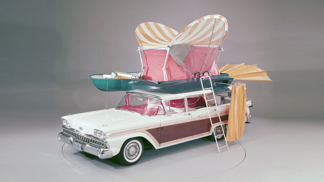 1959er Ford Country Squire Station Wagon Camper Concept