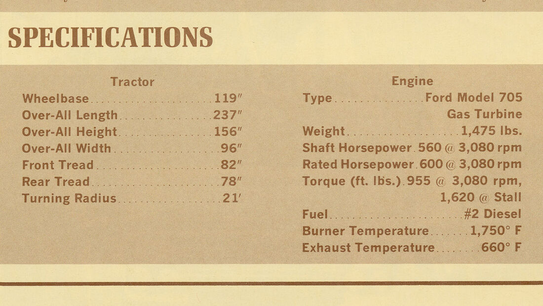 1964 Ford Big Red Gas Turbine