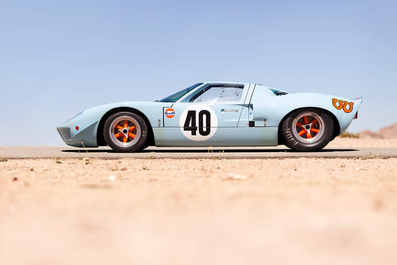 1968er Ford GT40 Gulf/Mirage Lightweight Racing Car 